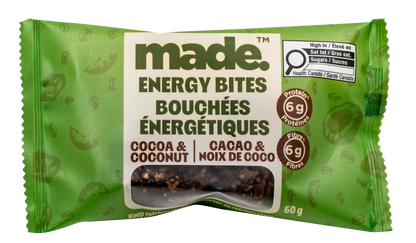 Made Cocoa & Coconut Energy Bites