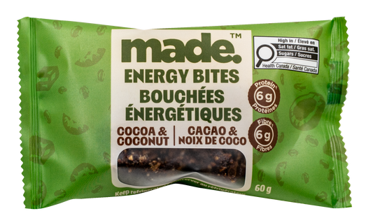 Made Cocoa & Coconut Energy Bites