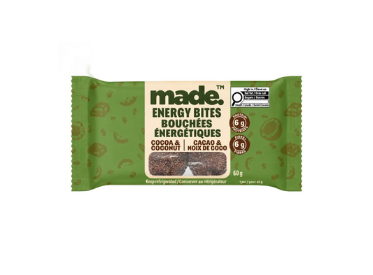 Made Cocoa & Coconut Energy Bites